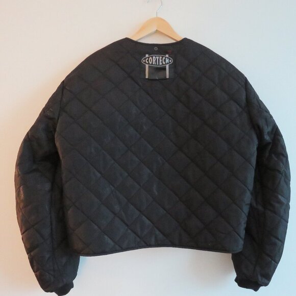 TOURMASTER Cortech Black Quilted Thinsulate Motorcycle Jacket - Men's Size L - Picture 9 of 14